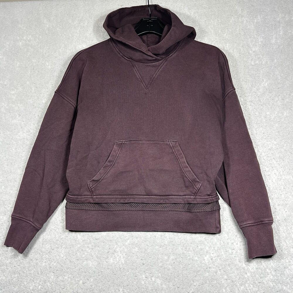 Lululemon Warm Down Hoodie 6 Purple Athleisure Sweatshirt Fleece Hooded Pullover